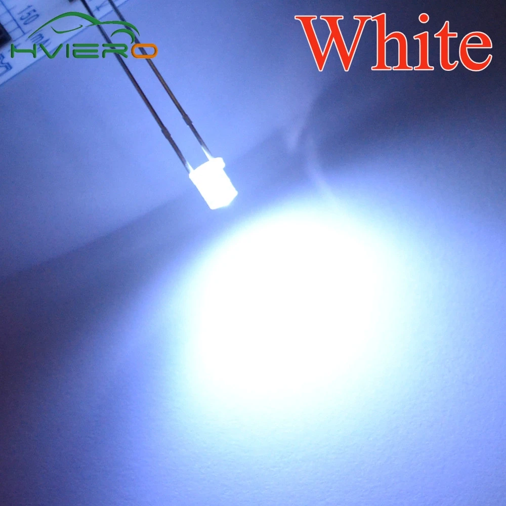 500 x 3mm Flat Top White LED Wide Angle Urtal Bright Light Bulb Led Lamp F3MM Emitting Diodes Wholesale Components hot
500 x 3mm Flat Top White LED Wide Angle Urtal Bright Light Bulb Led Lamp F3MM Emitting Diodes Wholesale Components hot