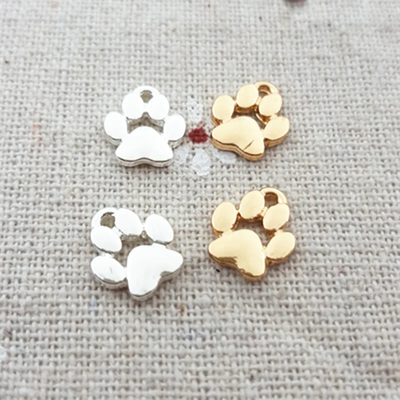 30 Pieces/Lot 9mm*11mm Gold Color Or Shiny Silver Color Diy Charms Cute Dog Paw Charms For Jewelry Making
30 Pieces/Lot 9mm*11mm Gold Color Or Shiny Silver Color Diy Charms Cute Dog Paw Charms For Jewelry Making