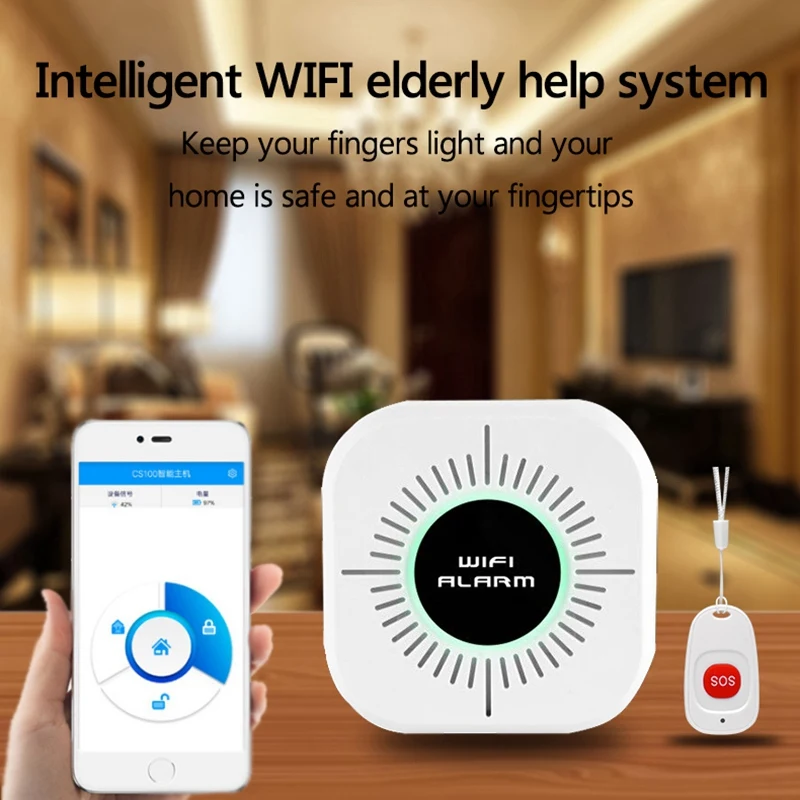 Wireless Caregiver Alert System Patient Sos Call Button Elderly Help Pager Emergency Alarm Home Security Smart Phone App Contr
Wireless Caregiver Alert System Patient Sos Call Button Elderly Help Pager Emergency Alarm Home Security Smart Phone App Contr