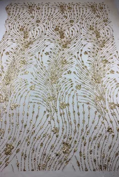 2018 Wedding Gold Sequence Nigerian Lace Fabric Bridal Fashion African French Lace Fabric 5Yards Tulle Mesh Net Lace Materials
2018 Wedding Gold Sequence Nigerian Lace Fabric Bridal Fashion African French Lace Fabric 5Yards Tulle Mesh Net Lace Materials