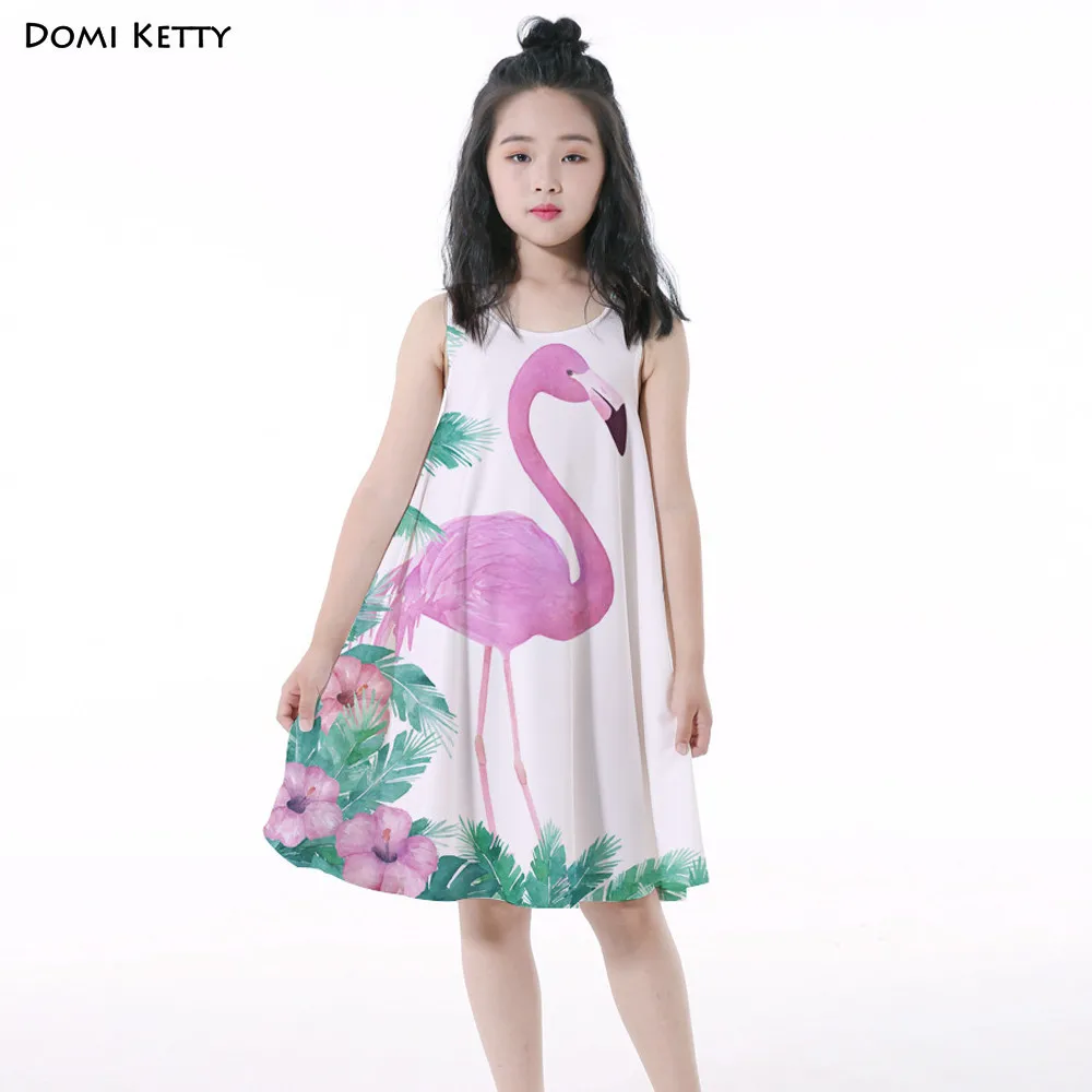 Domi Ketty girls dress printed flamingo leaves cartoon kids sleeveless casual vest dresses summer children party clothes
Domi Ketty girls dress printed flamingo leaves cartoon kids sleeveless casual vest dresses summer children party clothes