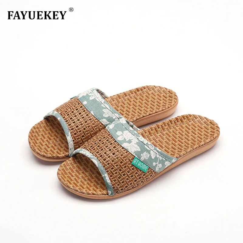 FAYUEKEY 2019 New Summer Home Cane Linen Flax Slippers Women Beach Breathable Non-slip Slides Zapatillas de mujer Flat Shoes
FAYUEKEY 2019 New Summer Home Cane Linen Flax Slippers Women Beach Breathable Non-slip Slides Zapatillas de mujer Flat Shoes