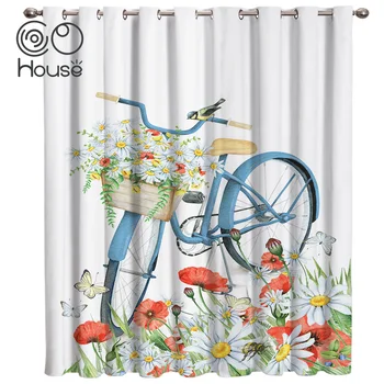COCOHouse Bicycle Flower Painting Window Treatments Curtains Valance Window Curtains Dark Living Room Bathroom Curtains
COCOHouse Bicycle Flower Painting Window Treatments Curtains Valance Window Curtains Dark Living Room Bathroom Curtains