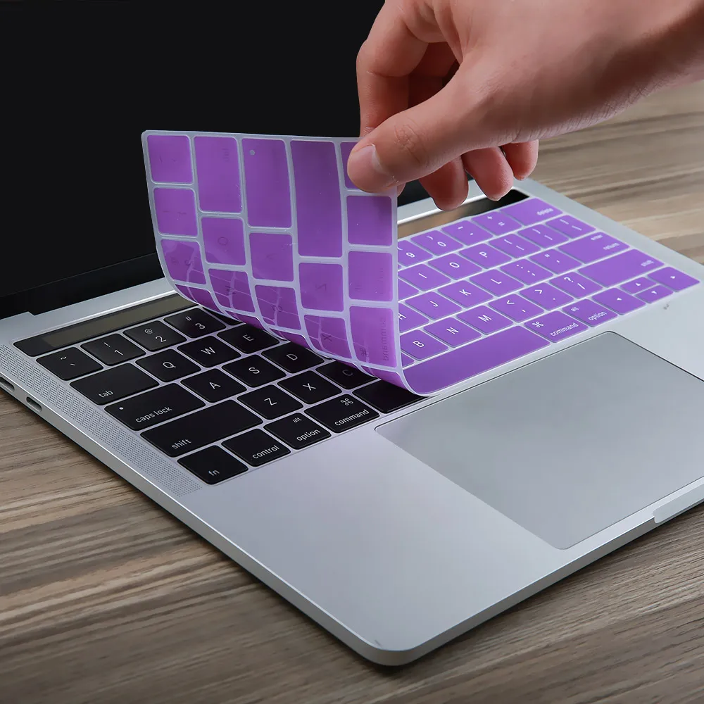 US Version English Language Silicone Keyboard Cover Sticker for New Macbook Pro Retina 13 inch 15 inch with Touch Bar
US Version English Language Silicone Keyboard Cover Sticker for New Macbook Pro Retina 13 inch 15 inch with Touch Bar