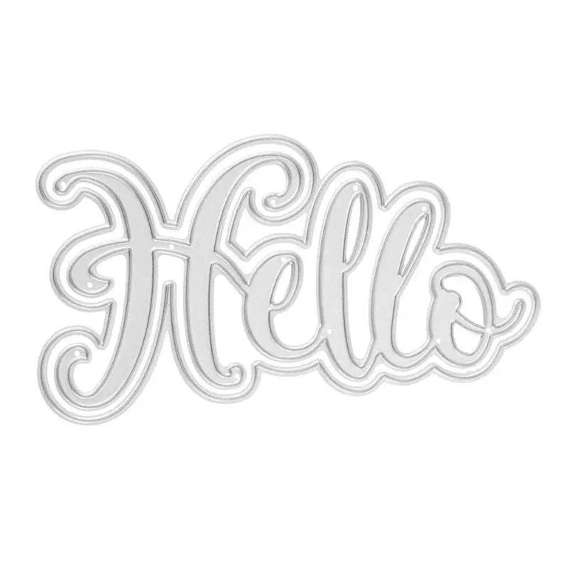 2pcs/set Metal Cutting Dies Letter Hello Embossing Stencils DIY Scrapbooking For Photo Album Envelope Decorative Stamp DIY Cards
2pcs/set Metal Cutting Dies Letter Hello Embossing Stencils DIY Scrapbooking For Photo Album Envelope Decorative Stamp DIY Cards