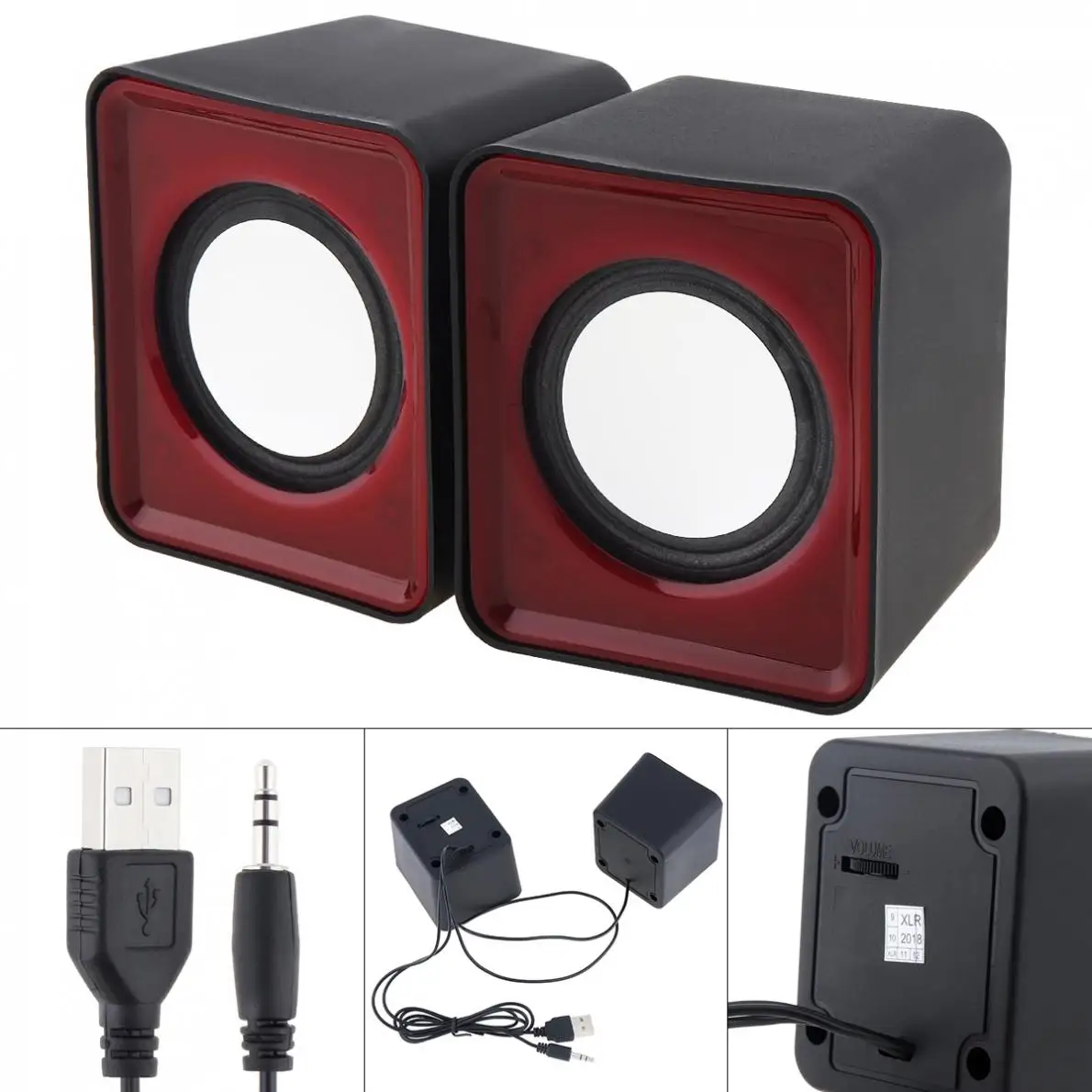 G-101 5W Speaker Mini USB 2.0 Speakers with 3.5mm Stereo Jack and USB Powered for PC Laptop Smartphone
G-101 5W Speaker Mini USB 2.0 Speakers with 3.5mm Stereo Jack and USB Powered for PC Laptop Smartphone
