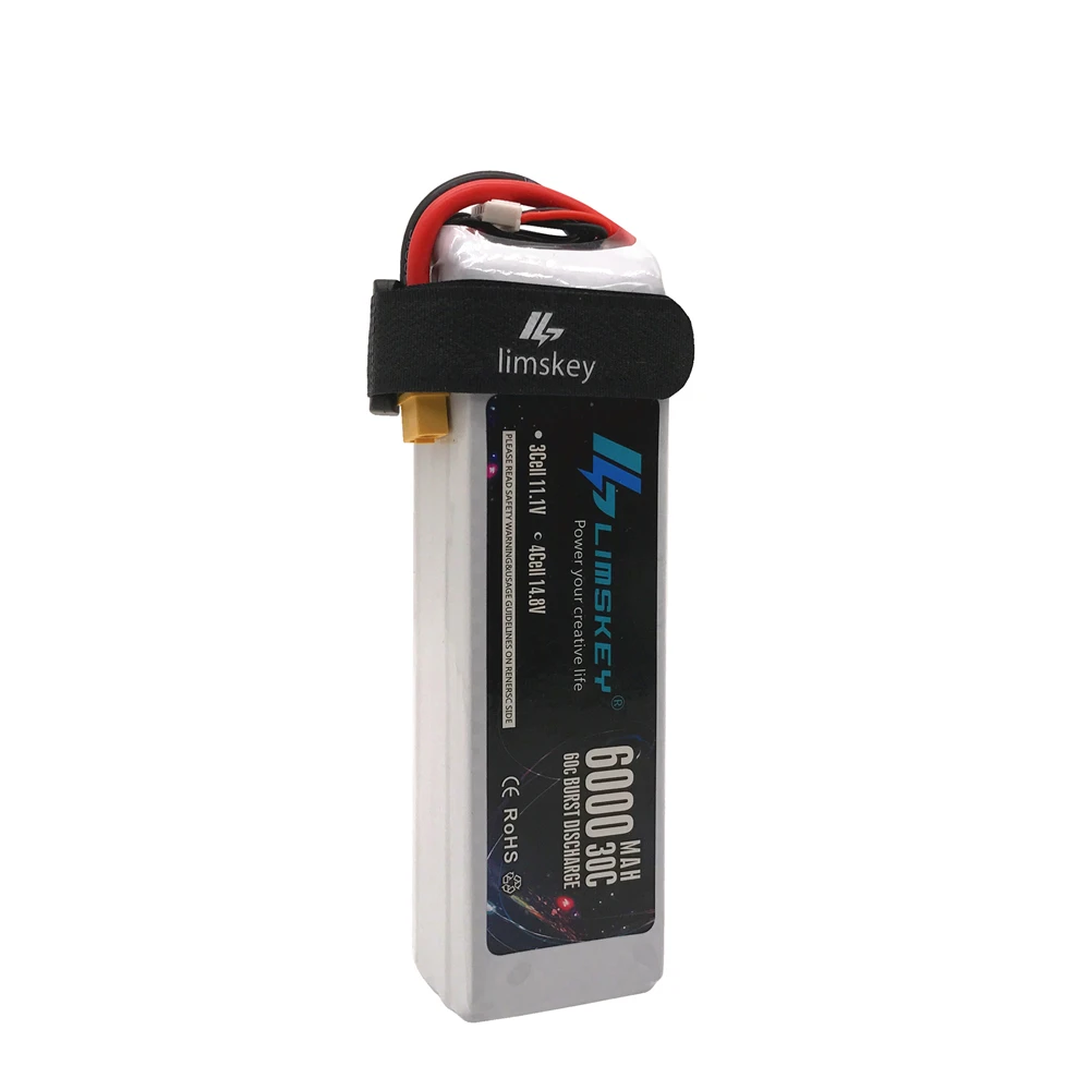 Lismkey 14.8V 6000mAh 30C Burst 60C 4S Lipo Li-Polymer Battery Bateria AKKU for RC Car Quadcopter Helicopter Airplane
Lismkey 14.8V 6000mAh 30C Burst 60C 4S Lipo Li-Polymer Battery Bateria AKKU for RC Car Quadcopter Helicopter Airplane