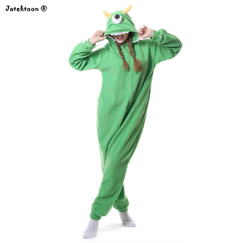 Green Monster Mr.Q Mike Wazowski Big Eye Cosplay Onesie Costume Fleece Jumpsuit One Piece Sleepwear Halloween Costumes
Green Monster Mr.Q Mike Wazowski Big Eye Cosplay Onesie Costume Fleece Jumpsuit One Piece Sleepwear Halloween Costumes