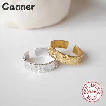 Canner 925 Sterling Silver Open Rings Fashion Irregular Gold/Silver Simple Adjustable Ring For Women Jewelry Accessories
Canner 925 Sterling Silver Open Rings Fashion Irregular Gold/Silver Simple Adjustable Ring For Women Jewelry Accessories
