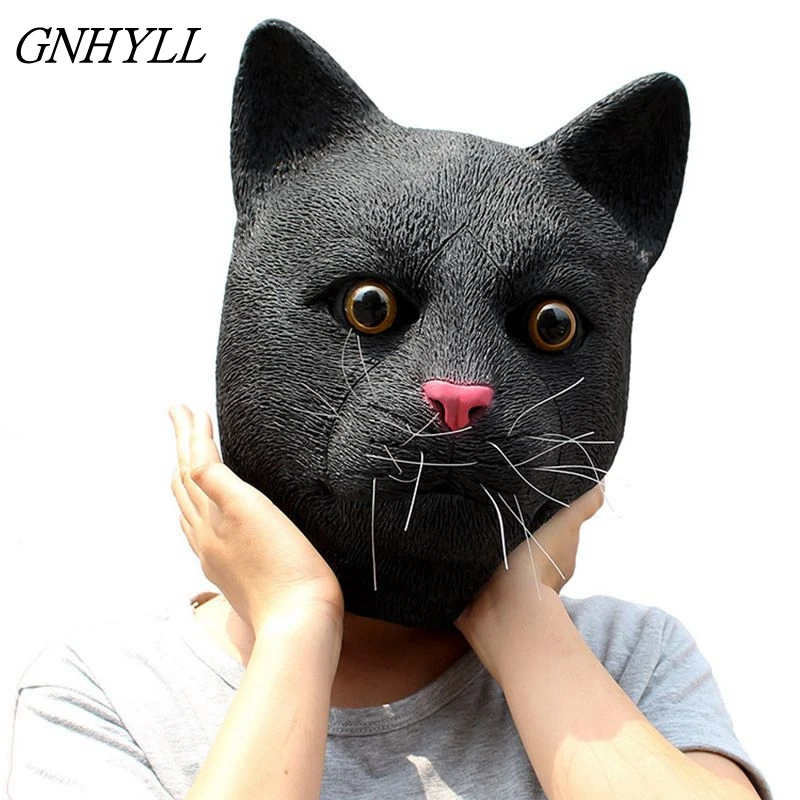 GNHYLL Black cat Head Masks Adult Realistic Animal Latex Mask Halloween Cosplay Props Party Fancy Dress Toys
GNHYLL Black cat Head Masks Adult Realistic Animal Latex Mask Halloween Cosplay Props Party Fancy Dress Toys