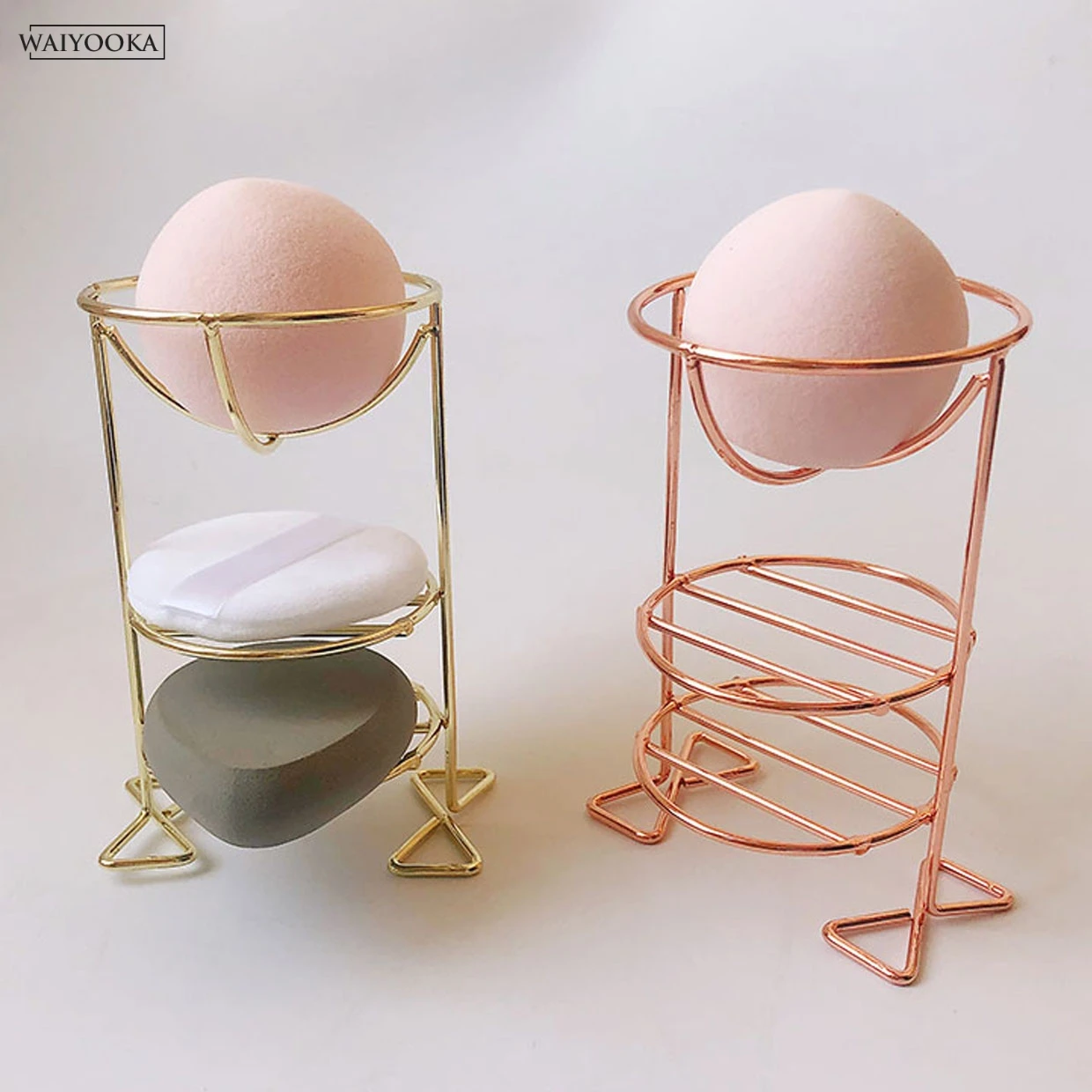 Creative Multifunctional Double-deck Makeup Beauty Egg Powder Puff Sponge Display Stand Drying Stand Holder For Dressing Table
Creative Multifunctional Double-deck Makeup Beauty Egg Powder Puff Sponge Display Stand Drying Stand Holder For Dressing Table