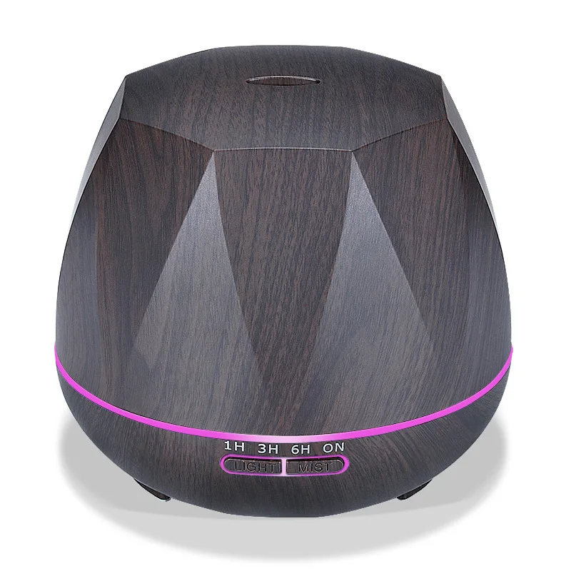 

550ML Humidifier Remote Control Ultrasonic Air Diffuser Wood Grain Aromatherapy Diffuser Essential Oil Aroma Mist Maker Home