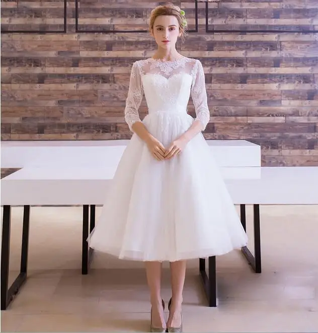White Tulle Bridesmaid dress Bride Wedding Party Dress Applique Illusion Half Sleeve Ball Gown Elegant vestido de noiva Q011
White Tulle Bridesmaid dress Bride Wedding Party Dress Applique Illusion Half Sleeve Ball Gown Elegant vestido de noiva Q011