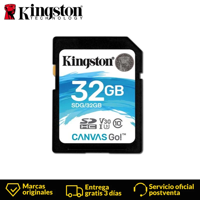 

Kingston Canvas Go Class10 SD Card 32GB Memory Card 32gb MicroSDHC Micro SD Card UHI-I U3 V30 4k shooting 90MB/s data read speed