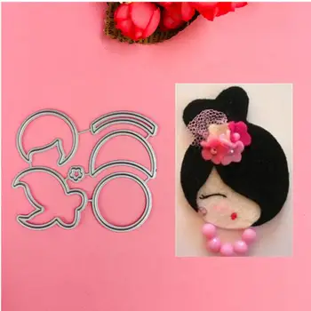 Lovely Girl head cutting dies love heart toy doll Scrapbook card paper craft home decoration embossing stencil cutter
Lovely Girl head cutting dies love heart toy doll Scrapbook card paper craft home decoration embossing stencil cutter