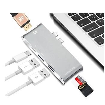 USB Type-C HUB to HDMI 4K Adapter for MacBook Pro, USB-C Adapter to 2 USB 3.0 ports, With 1 Type C Charging Port
USB Type-C HUB to HDMI 4K Adapter for MacBook Pro, USB-C Adapter to 2 USB 3.0 ports, With 1 Type C Charging Port