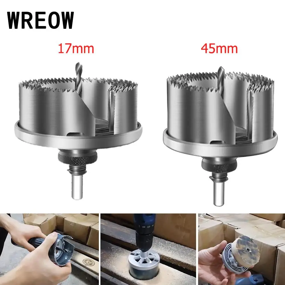7pcs 17mm/45mm Deep Cut Hole Saw drill bit with Arbor One Piece round shankHolesaw Drilling cutting for Wood MDF tile glass
7pcs 17mm/45mm Deep Cut Hole Saw drill bit with Arbor One Piece round shankHolesaw Drilling cutting for Wood MDF tile glass
