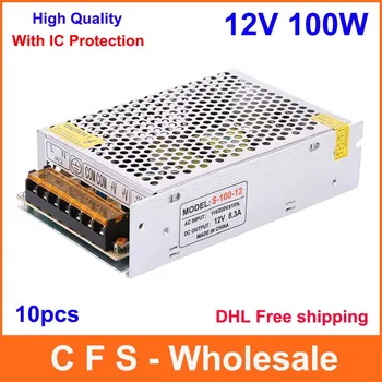 12V 8.3A 100W Switching Power Supply for LED Strip light 12V 100W Transformer LED Driver AC110/220V to DC12V DHL Free shipping
12V 8.3A 100W Switching Power Supply for LED Strip light 12V 100W Transformer LED Driver AC110/220V to DC12V DHL Free shipping
