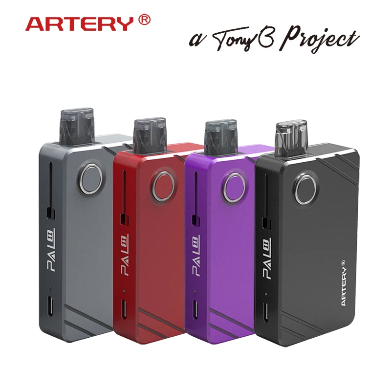 

E cigarette Kit Artery Vape Pal 2 II Pod System Starter Kit with 1000mah Build-in battery 2ml/3ml MTL & Mesh Coil Box Mod