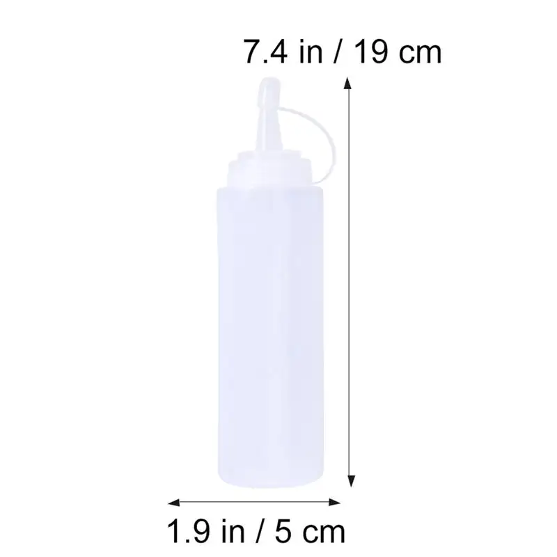 Пластиковые бутылки для приправ 200 мл 8 унций с кручеными крышками дозаторы