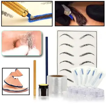 Microblading Practice Skin HandMade Pen Makeup Eyebrow Tattoo Needle Pigment Kit Tattoo Kits Drop Shipping Y1227
Microblading Practice Skin HandMade Pen Makeup Eyebrow Tattoo Needle Pigment Kit Tattoo Kits Drop Shipping Y1227