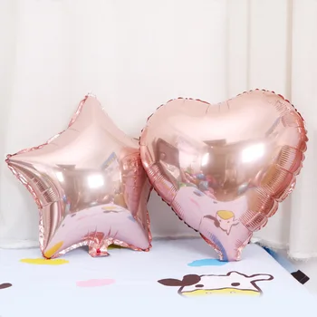 50pcs/lot 18"inch 45X45cm Chic Rose-gold Heart Star Shaped Wedding Party Decoration Foil Air Balloons Takeways Favors Toys
50pcs/lot 18"inch 45X45cm Chic Rose-gold Heart Star Shaped Wedding Party Decoration Foil Air Balloons Takeways Favors Toys