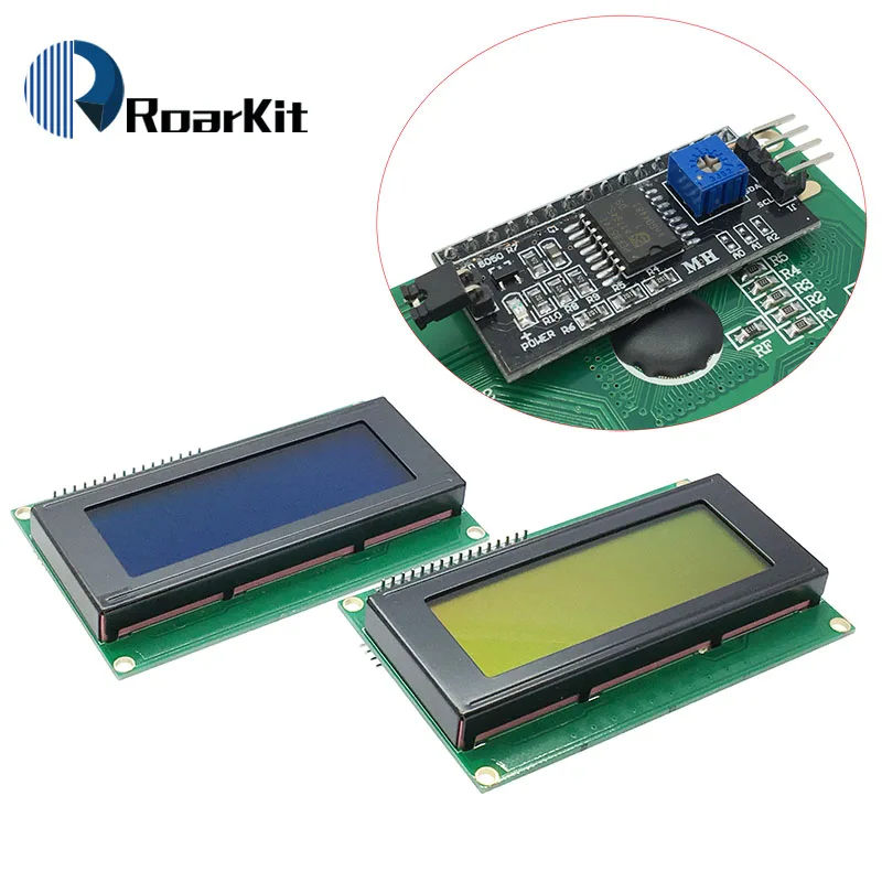 LCD module Blue/ Yellow Green screen HD44780 IIC/I2C 2004 5V 20X4 LCD board provides library files for arduino DIY KIT
LCD module Blue/ Yellow Green screen HD44780 IIC/I2C 2004 5V 20X4 LCD board provides library files for arduino DIY KIT