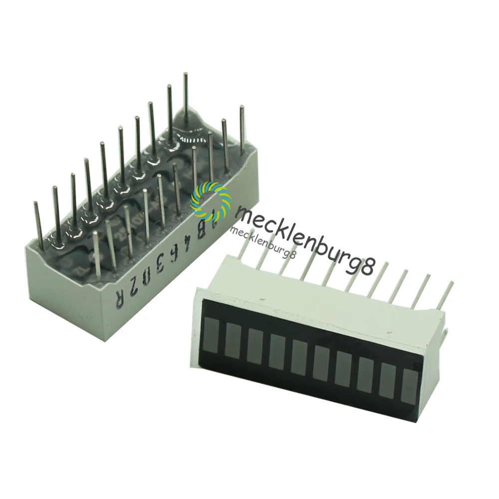 5Pcs/Lot 10 Segment Full Color LED Bargraph Light Display Module Ultra Bright Red Yellow Green Blue(RYGB) Dip DIY
5Pcs/Lot 10 Segment Full Color LED Bargraph Light Display Module Ultra Bright Red Yellow Green Blue(RYGB) Dip DIY