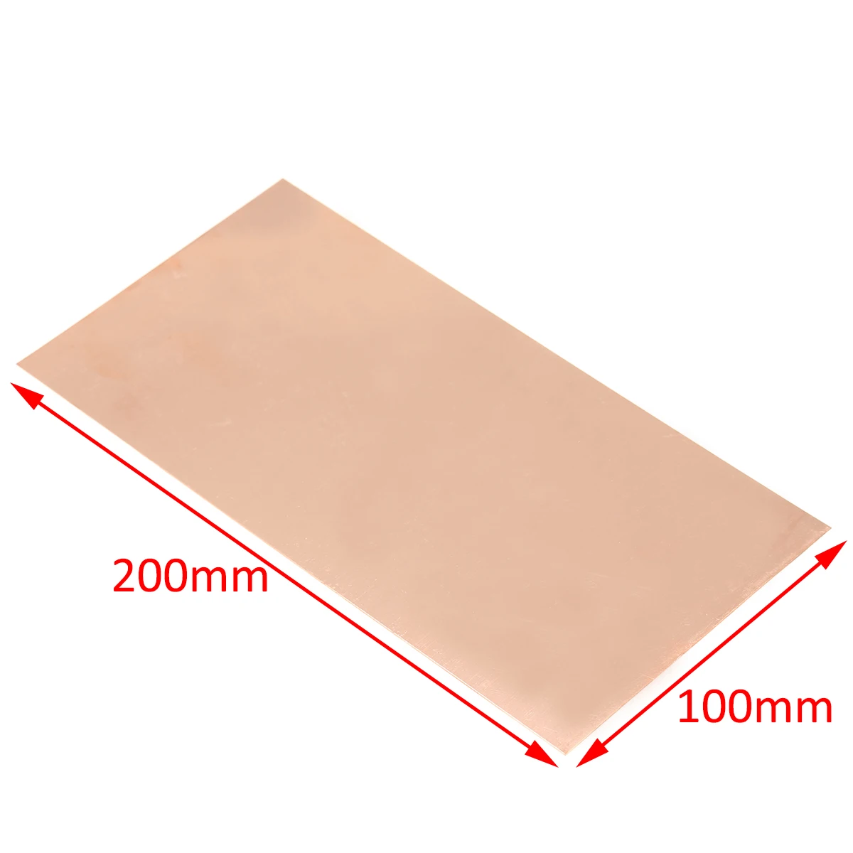 1pc High Purity Copper Cu Metal Sheet Plate Foil Panel 100x200x0.5mm Mayitr For Power Tool