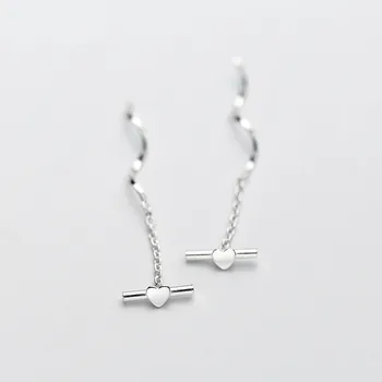100% 925 Sterling Silver Heart Drop Earrings For Women Girl Fashion Jewelry Gift Pendientes Sterling-silver-jewelry A118
100% 925 Sterling Silver Heart Drop Earrings For Women Girl Fashion Jewelry Gift Pendientes Sterling-silver-jewelry A118