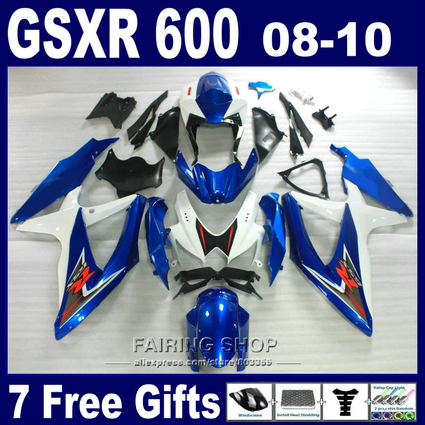 Hot body parts fairings for suzuki injection gsxr600 2008-2010 blue white motorbike fairings set gsxr750 08 09 10 nm112
Hot body parts fairings for suzuki injection gsxr600 2008-2010 blue white motorbike fairings set gsxr750 08 09 10 nm112