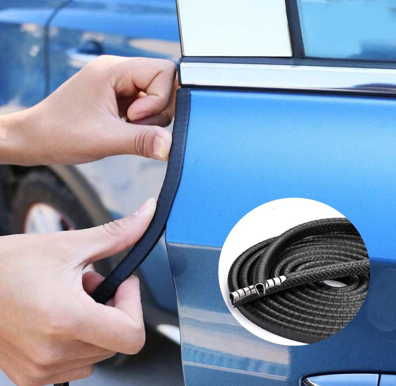 

5/10M Car Door Edge Guards Protection for Volkswagen Polo Passat B5 B6 CC GOLF 4 5 6 Touran Bora Tiguan Peugeot 307 206