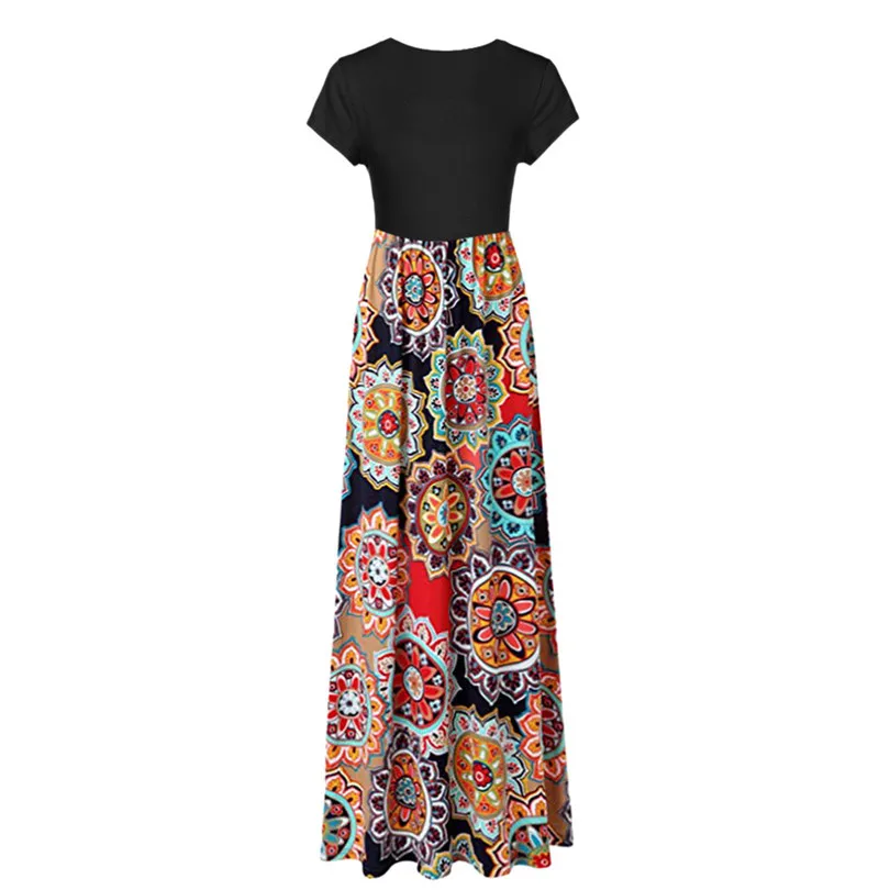 Women's Summer Casual Daily Ladies Fashion Sleeve O-neck Dress Floral Printing Maxi Tank Long Elegant Dress #4M18
Women's Summer Casual Daily Ladies Fashion Sleeve O-neck Dress Floral Printing Maxi Tank Long Elegant Dress #4M18