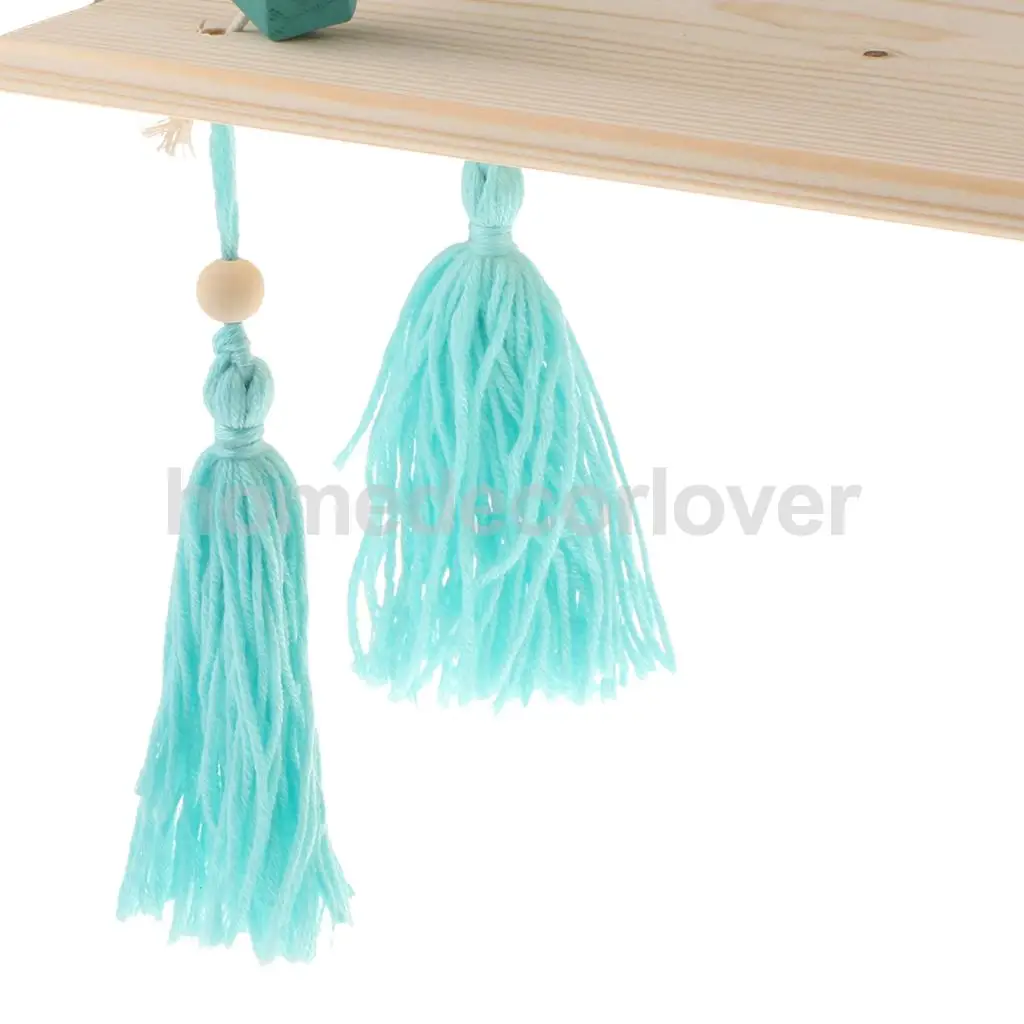 Wall Hanging Wooden Shelves Floating Wall Shelf Home Decor Baby Kids Room Storage Holder Hanger