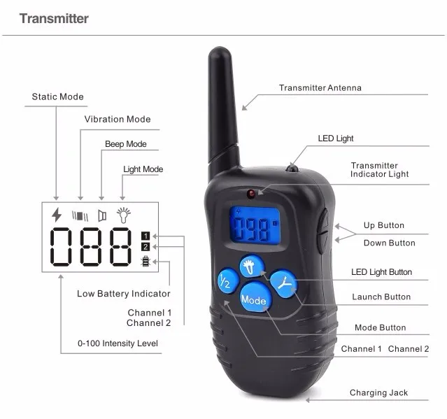 2nd Dog Training Collar PET998DRB