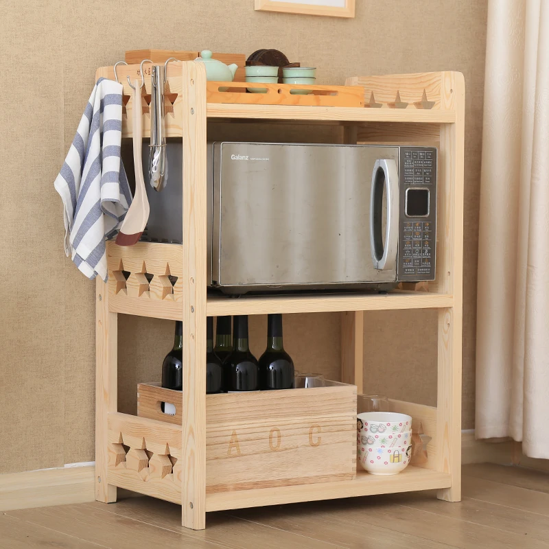 Kitchen shelf solid wood multi-layer floor microwave oven oven shelf wooden storage shelf simple electrical storage cabinet
Kitchen shelf solid wood multi-layer floor microwave oven oven shelf wooden storage shelf simple electrical storage cabinet