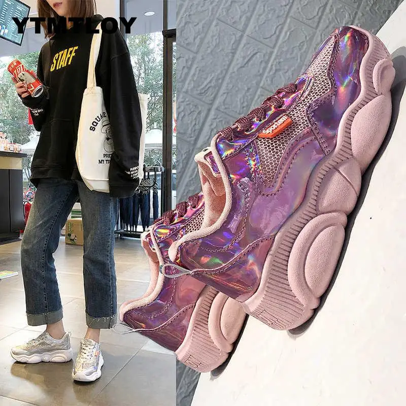 2019 Spring Korean Version Of The Old Shoes Female Laser Sequined Casual Shoes Muffin Thick-soled Women's Shoes
2019 Spring Korean Version Of The Old Shoes Female Laser Sequined Casual Shoes Muffin Thick-soled Women's Shoes