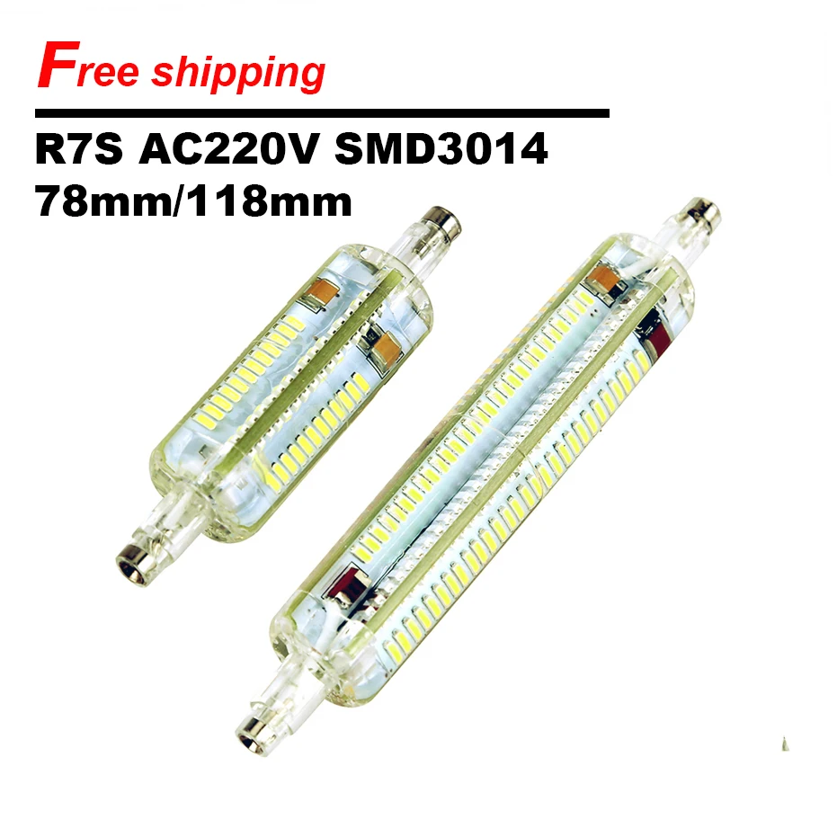 AC220V Silicone 360 Degree R7S 3014SMD 7W 78MM / 10W 118MM LED Horizontal Plug Lights Flood Light Corn Lamp Bulb free shipping AC220V Silicone 360 Degree R7S 3014SMD 7W 78MM / 10W 118MM LED Horizontal Plug Lights Flood Light Corn Lamp Bulb free shipping<br><br>Aliexpress