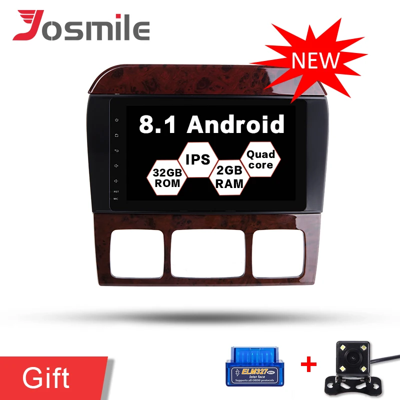 Android 8.1 Quad Core Car DVD Player For Mercedes/Benz/S320/S350/W220/W215/CL600 Wifi 4G DVR TPMS Multimedia Radio GPS Navi | Автомобили и