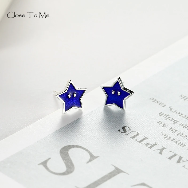 Close To Me Real S925 Sterling Silver Creative Handmade Fine Jewelry Cute Stars Simple Personality Stud Earrings for Women
Close To Me Real S925 Sterling Silver Creative Handmade Fine Jewelry Cute Stars Simple Personality Stud Earrings for Women