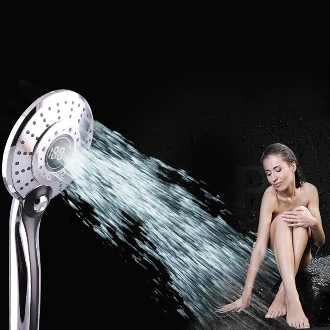 Led Colors Water Powered Temperature Shower Head Digital Display Handheld Bathroom Shower Head Shower head Water Sprayer
Led Colors Water Powered Temperature Shower Head Digital Display Handheld Bathroom Shower Head Shower head Water Sprayer