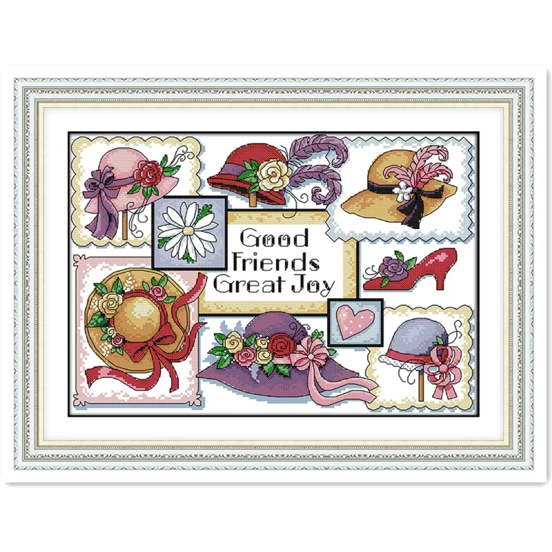 Good Friends Great Joy 11CT 14CT Printed On Canvas Embroidery Cross Set Home Decor Chinese Counted Cross Stitch Pattern DIY SET
Good Friends Great Joy 11CT 14CT Printed On Canvas Embroidery Cross Set Home Decor Chinese Counted Cross Stitch Pattern DIY SET
