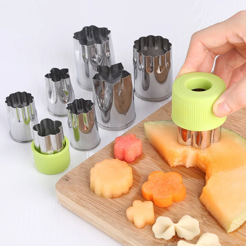 Vegetable and Fruit Cutter Shape Set, Stainless Steel Cheese Cookie Presses Stamp Cutter Mold - Cute for Fun Food Making of Kids
Vegetable and Fruit Cutter Shape Set, Stainless Steel Cheese Cookie Presses Stamp Cutter Mold - Cute for Fun Food Making of Kids