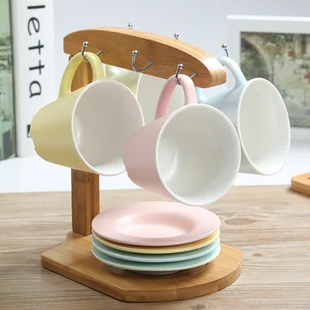New Listing! Simple and Lovely Pinkycolor 200ml Coffee Mug Set Breakfast Ceramic Mug With Round Tray
New Listing! Simple and Lovely Pinkycolor 200ml Coffee Mug Set Breakfast Ceramic Mug With Round Tray