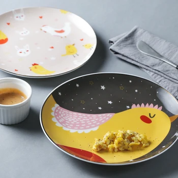 2pcs Ceramic Dinner Plate Cartoon Chicken Dinner Dishes Pasta Steak Dessert Plates Fine Bone China Kitchenware (21.6/18.2cm)
2pcs Ceramic Dinner Plate Cartoon Chicken Dinner Dishes Pasta Steak Dessert Plates Fine Bone China Kitchenware (21.6/18.2cm)