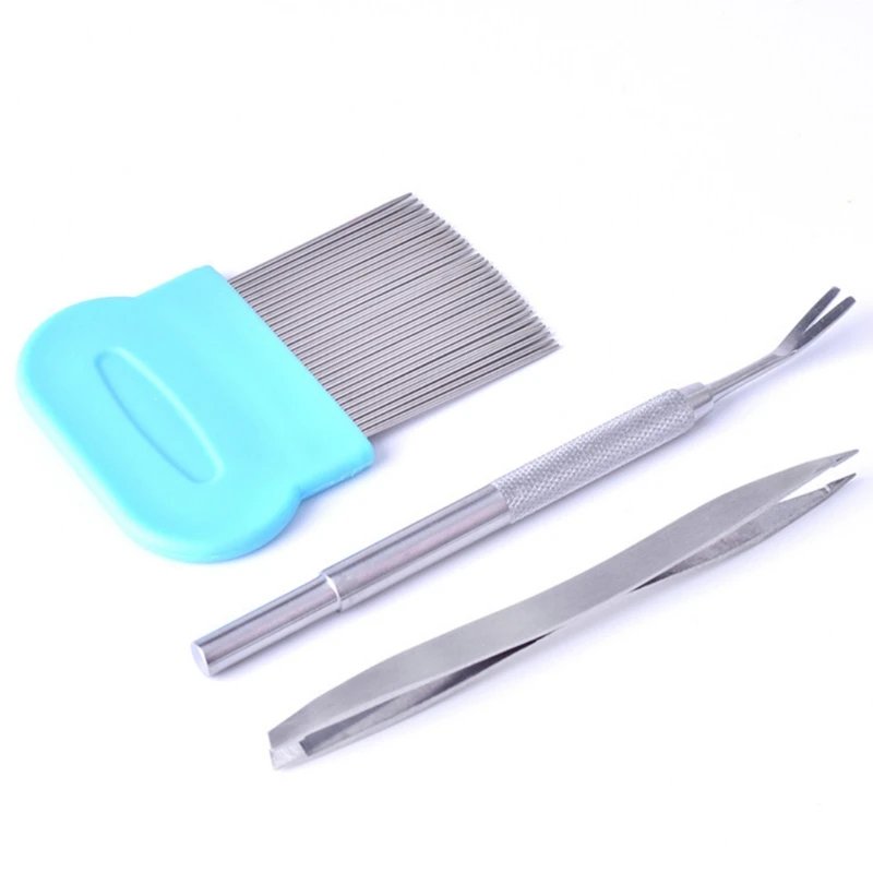 3pcs/set Pet Dog Flea Removal Tick Remover Stainless Steel Tool Double Head Fork Tweezers Clips Comb Dogs Puppy Cat Supplies New
3pcs/set Pet Dog Flea Removal Tick Remover Stainless Steel Tool Double Head Fork Tweezers Clips Comb Dogs Puppy Cat Supplies New