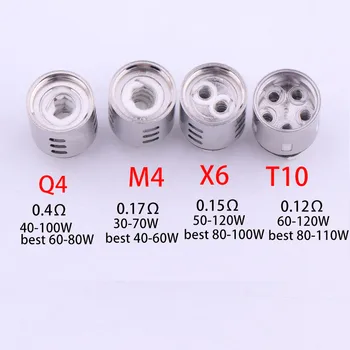 

XFKM 3pcs subohm-P coils Replacement Coil Head For V12 Prince Atomizer Q4/M4/X6/T10/x2 clapton/mesh Coil