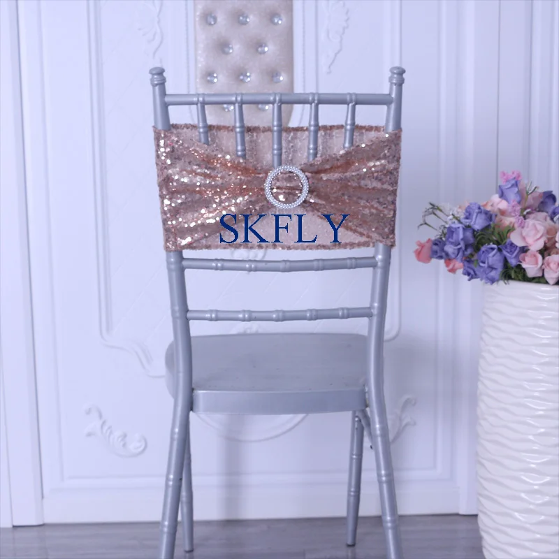 SH022A Wholesale popular 2019 cheap wedding giltter rose gold sequin chair band with buckle
SH022A Wholesale popular 2019 cheap wedding giltter rose gold sequin chair band with buckle