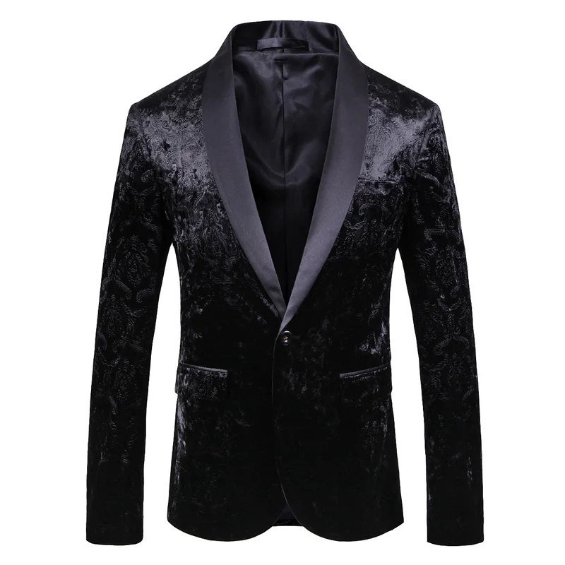Men'S Suit Jacket Large Size Embossed Black Fashion Suit Men'S Evening Dress Wedding Men'S Retro Wind Single West
Men'S Suit Jacket Large Size Embossed Black Fashion Suit Men'S Evening Dress Wedding Men'S Retro Wind Single West