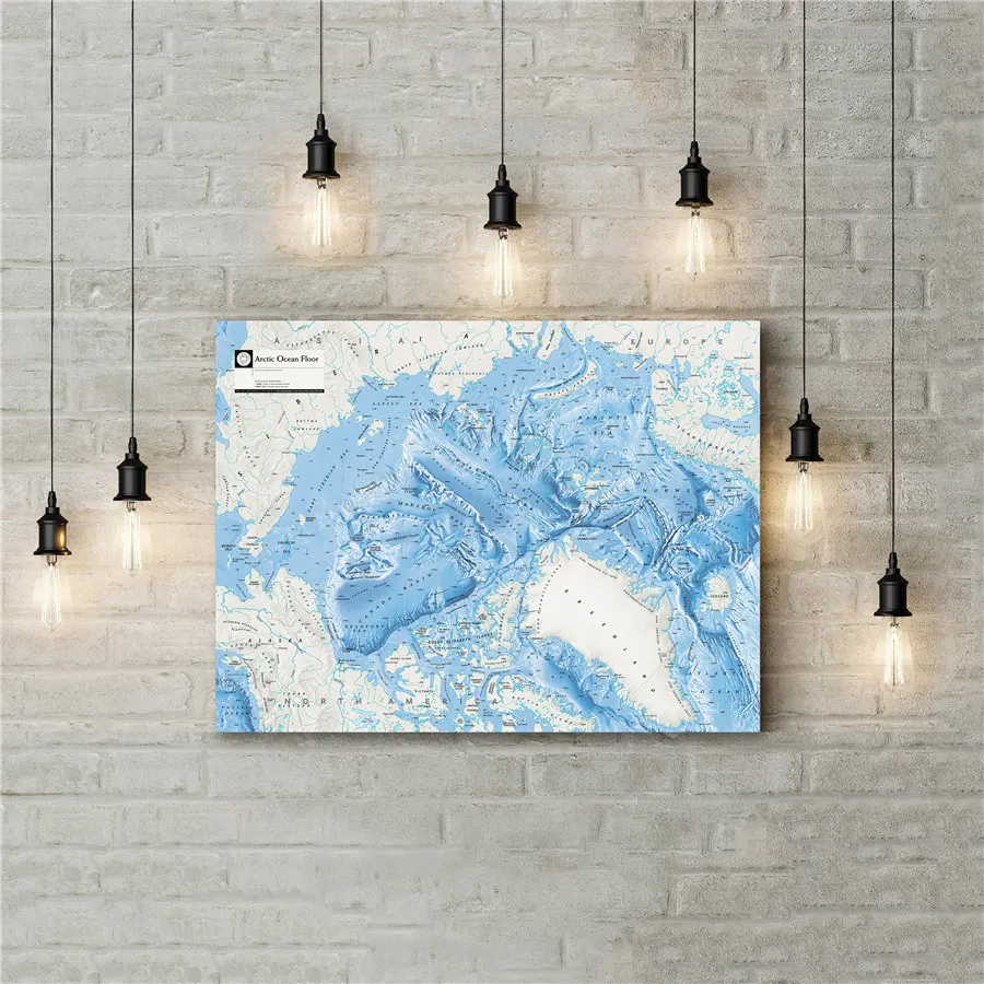 Arctic Ocean Floor Map Realistic Geographical Lines Canvas Wall Sticker Charming Visual Effects Learning Education Home Decor
Arctic Ocean Floor Map Realistic Geographical Lines Canvas Wall Sticker Charming Visual Effects Learning Education Home Decor